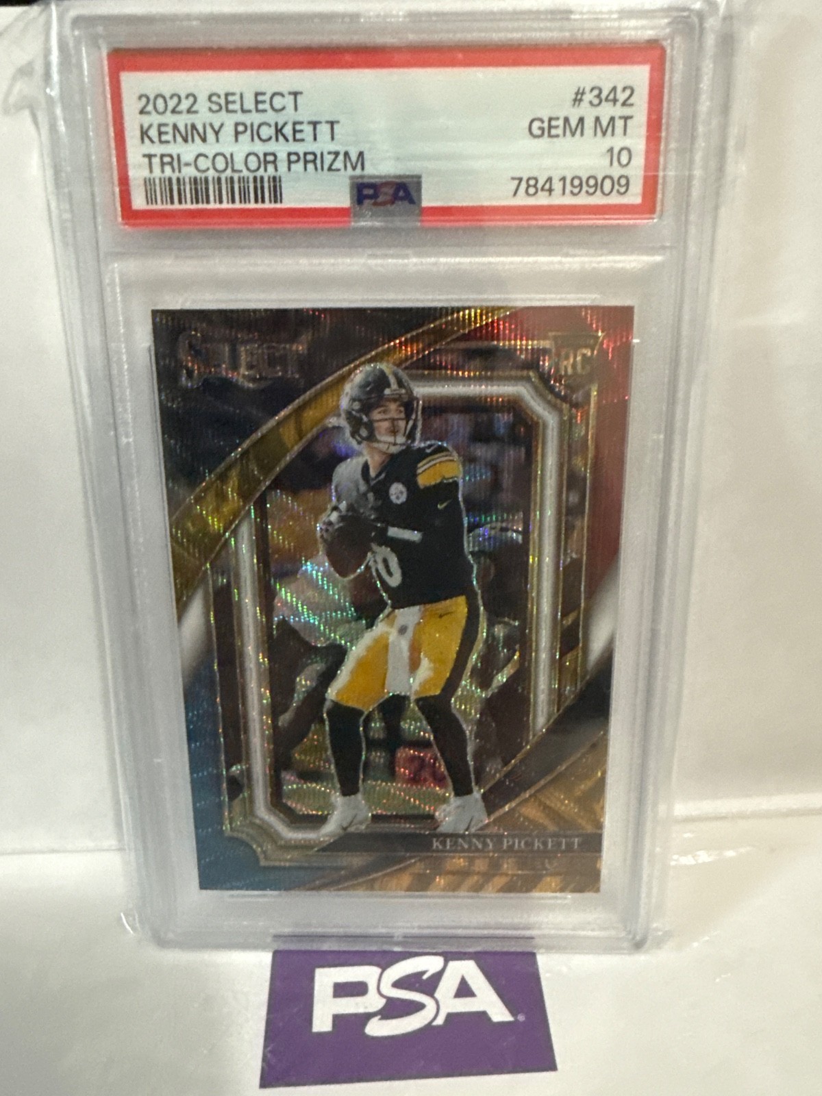 2022 Panini Select - Suite Level Kenny Pickett #342 Tri-Color Prizm /149 (RC)