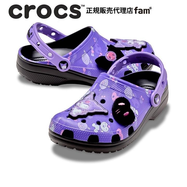 Crocs Kuromi Classic Clogs Lightweight Sanrio Unisex US:W5  display picture 3