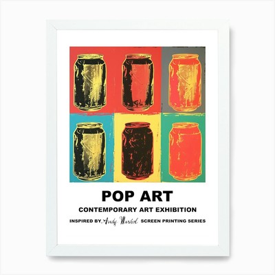Poster Dosen Pop Art 3 Kunstdruck gerahmt Wandbild Poster Leinwanddruck Bild