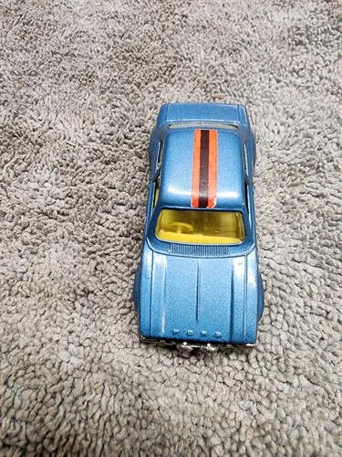 Vintage Corgi Juniors Ford Escort Mk I (Mark 1) Blue rally Car Whizz Wheels