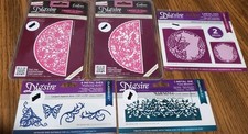 Edgeable Die'sire Crafters Companion Lot Of 5 Dies Butterfly Birds Edges Round