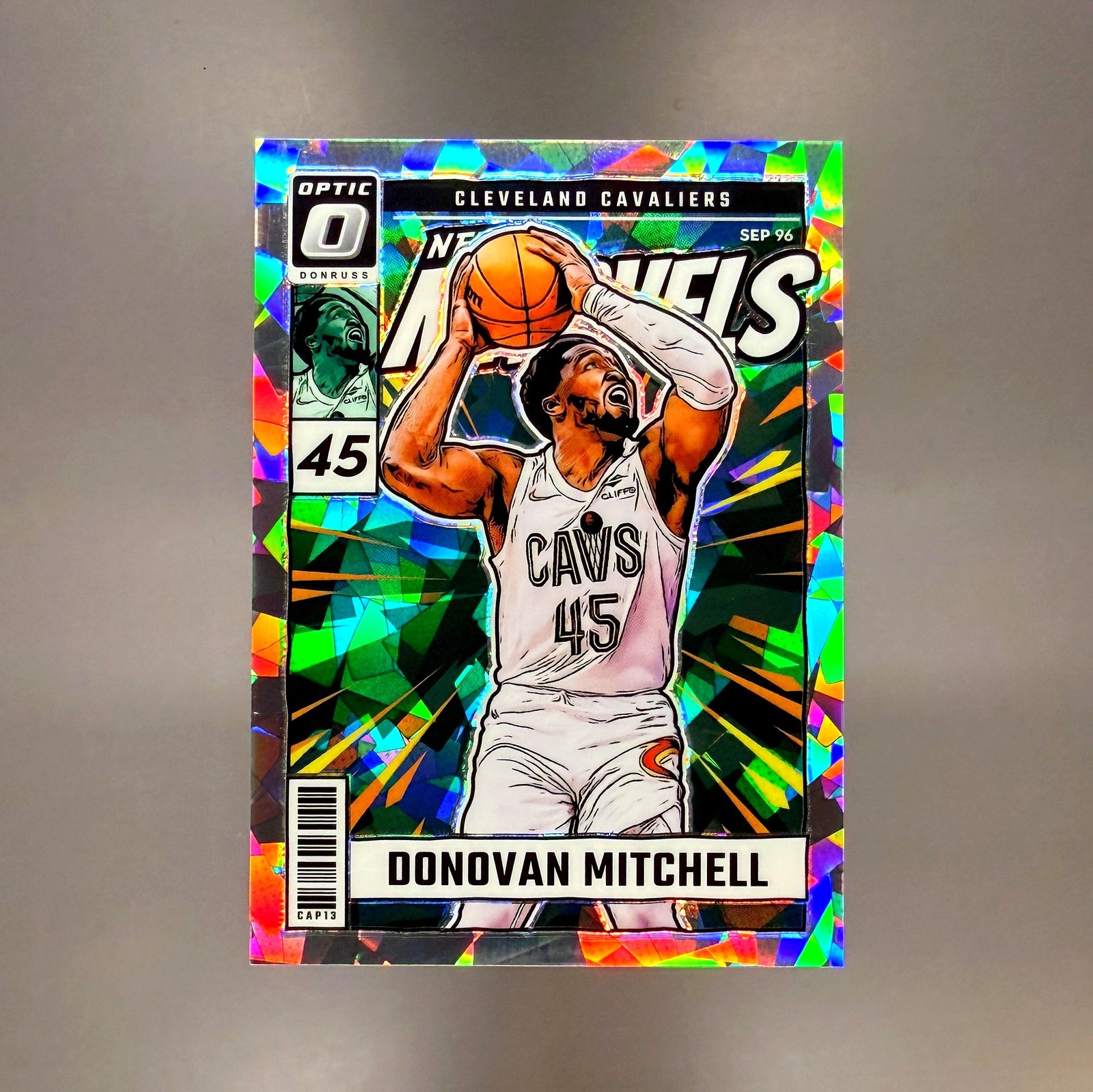 DONOVAN MITCHELL 2024-25 Donruss Optic Net Marvels Cracked Ice /25 Cavaliers #13