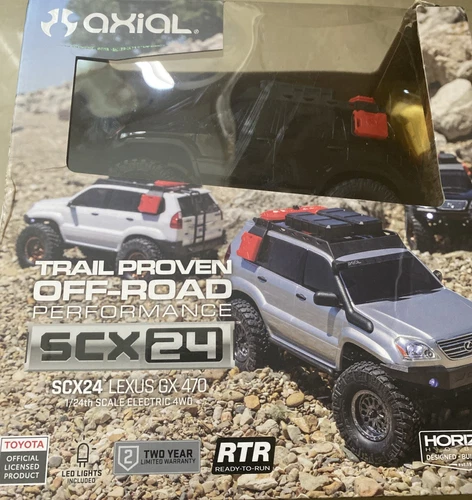 OPEN BOX!! Axial SCX24 Lexus GX 470 1/24 4WD RTR Scale Mini Crawler Black AXI153