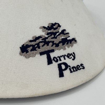 Torrey Pines Golf Visor - Legendary Headwear Vintage 90s Y2K Sun Hat VGUC