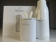 Baby  s Brew Portable Bottle Warmer Set   White   Complete   Gently Used