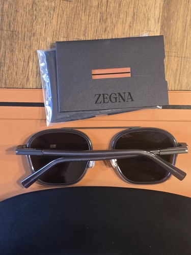 Gafas de sol para hombre ZEGNA EZ0231 48E marrón oscuro brillante 51 mm - Imagen 3 de 5