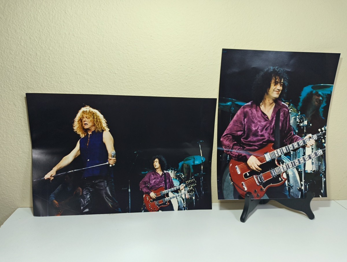 8x12 & 8x10 Photographs Led Zeppelin Robert Plant Jimmy Page Print