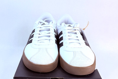 Adidas VL 3.0 Court Shoes White Black Classic Sneaker Casual Womens Size 9