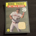 Topps 2021 1986 All-Star Relic Black #86ASR-MT Mike Trout Angels MLB Card /199