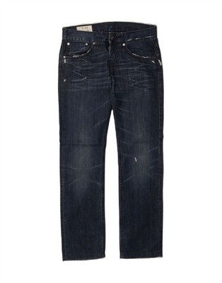 DONDUP Womens Muse Straight Jeans W26 L29 Blue Cotton DX16