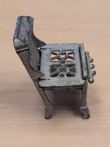 Vintage Royal Gusseisen Spielzeug Herd oder Verkäufer Muster - Bild 5 von 6