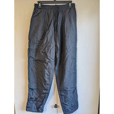 Westbound Women's Black Wide Leg Elastic Waist Pull-on Nylon Pants Size L