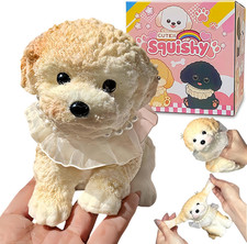 Big Taba Squishy Dog, Handmade Squishy Dog Stress Relief Toy for Adult/Kids, Cut