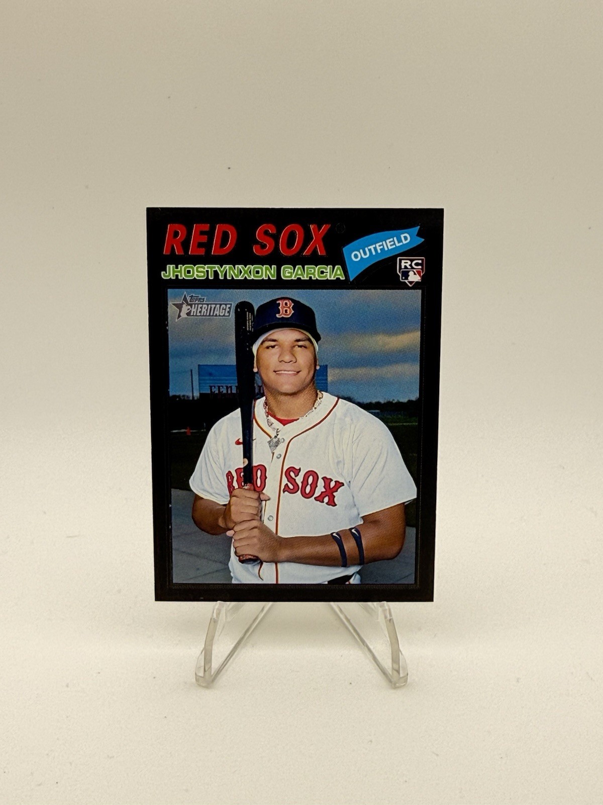 2026 Topps Heritage - Jhostynxon Garcia #112 Black Border Parallel SP (RC)
