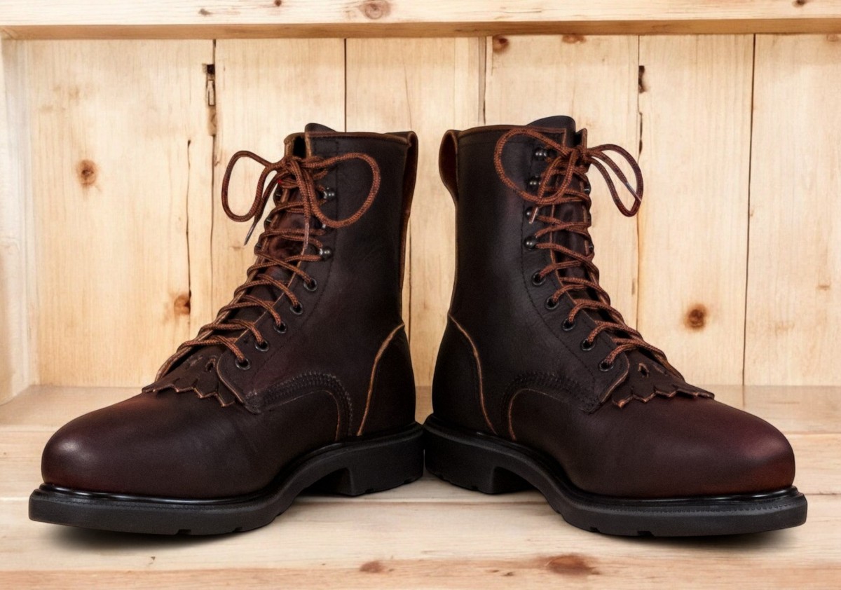 GUC Red Wing 4451 Supersole Steel Toe Safety Boots Conductor Made in USA 12 D Men main image 3