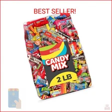 Candy Mix Variety Pack – 2 LB Bulk Assorted Candy Individually Wrapped – Big Bag