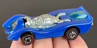Vintage Hot Wheels Redline 1973 Glossy WET Blue Enamel Jet Threat - SUPER! NM+