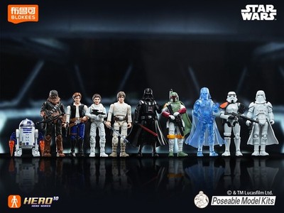 【新品未使用】blokees スターウォーズ 6個セット Blokees Star Wars Action Figures Blind Box GV02 Model Kit Toys