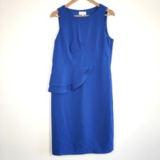 Hobbs Shift Dress Size 14 Cobalt Blue Formal Occasion Work Office Wedding Guest