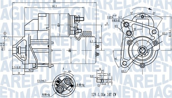 Magneti Marelli Anlasser Starter 063720681010 12V FüR Renault Clio 1 Laguna BA0-image