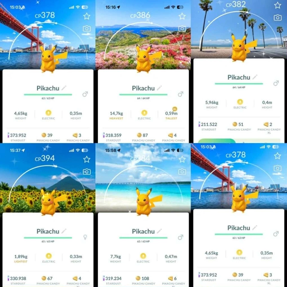 Pokémon Go | Shiny Pikachu Stamp Rally Background Japan | PTC 20K DUST