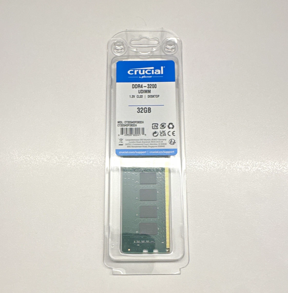 Crucial DDR4 SDRAM 32 GB Total Capacity Memory (RAM) for sale - eBay