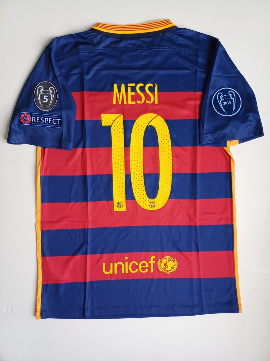 レ*オ様 FCバルセロナ 2015 メッシ 10番 ジャージ FCバルセロナ 2015年ファイナルジャージ メッシ 10 - メルカリ