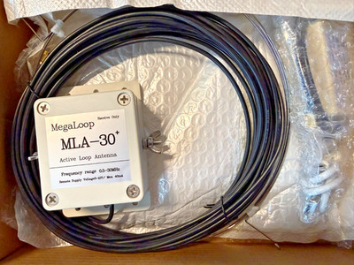 MegaLoop MLA-30+ Active Loop Receiving Antenna for HF Radio (100 kHz to 30 MHz)