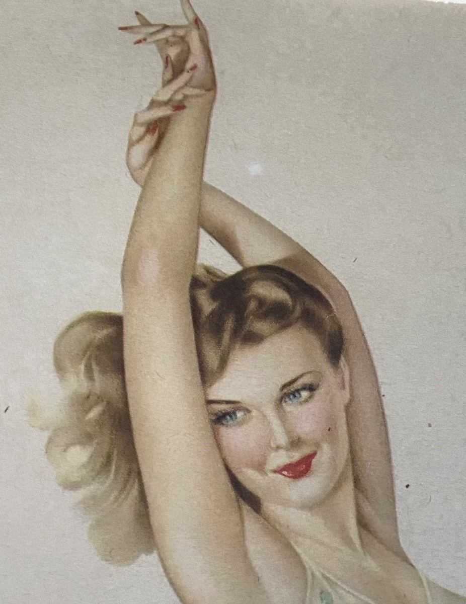 Original June 1946 Esquire Pinup Girl Calendar Page by Varga