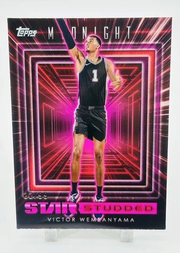 VICTOR WEMBANYAMA 2023-24 Topps Midnight Rookie Star Studded 🔥SPURS🔥