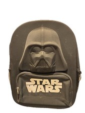 Star Wars Darth Vader 3D Molded Backpack Black Zip Entry Two Pocket