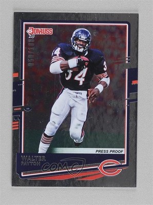 2020 Panini Donruss Press Proof Silver 50/100 Walter Payton #63 HOF 00ka