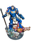 Painted 3D print space marines lieutenant titus