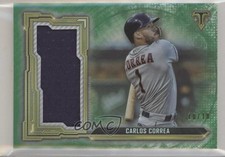 2020 Topps Triple Threads Single Jumbo Relics Emerald 10/18 Carlos Correa 5w7
