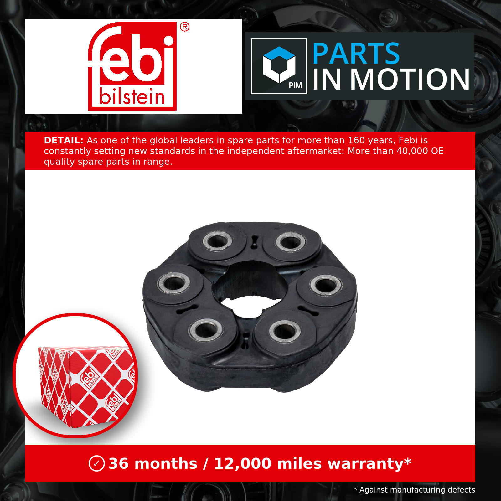 Propshaft Joint fits BMW Z3 E36 1.9 95 to 03 Automatic Transmission UJ Coupling