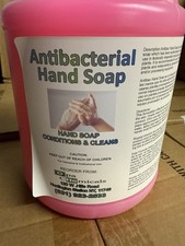Pink Antibacterial Hand Soap - Cherry - 1 Gallon With Pump Ready To Use 