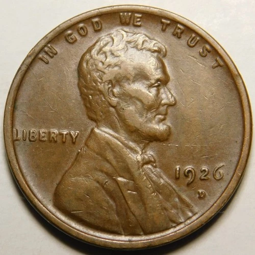 1926 D Lincoln Wheat Cent Penny VF-EF  Actual Coin Pictured
