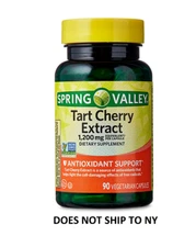 Spring Valley Tart Cherry Extract 1200 mg, Antioxidant Support, 90 Capsules