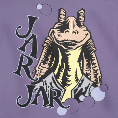 トップス STAR WARS Jar Jar Binks Cupcake Star Wars Jar Jar Binks Graphic T-Shirt Phantom Menace