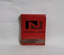 Vintage National Lock Hardware Matchbook Rockford Illinois Advertising Full