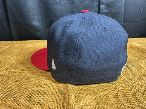 New Era 59FIFTY MLB Atlanta Braves Navy Red On-Field Fitted Cap - Sz 7 3/8 - NEW - Picture 2 of 5