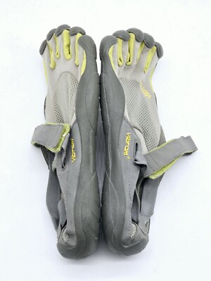 Vibram Fivefingers KSO Gray Green Hook & Loop Strap Barefoot 