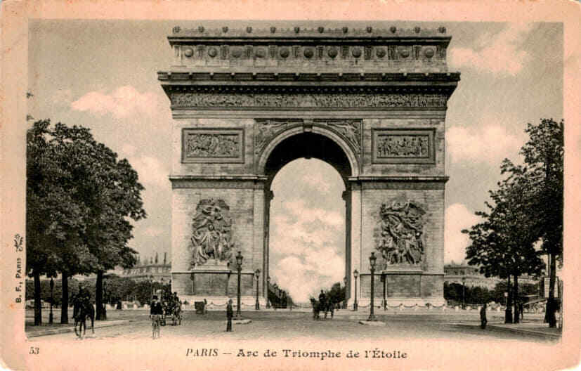 Arc de Triomphe de l'Étoile, Paris Postcard