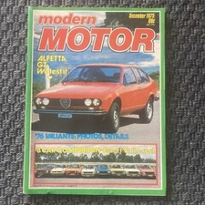Modern Motor Magazine - December 1975-Valiant, Alpha, Escort Very Good Condition