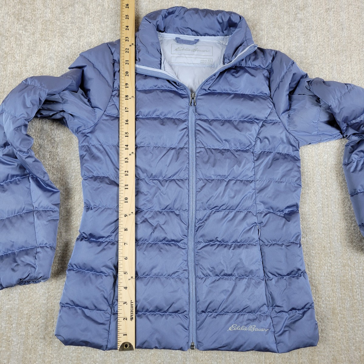 ジャケット・アウター 00's Eddie Bauer down puffer jacket Eddie Bauer Jacket Men Large Goose Down Puffer Hood Zip Snow