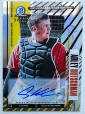 ADLEY RUTSCHMAN 2021 BOWMAN CHROME ASCENSIONS AUTO RC 042/100 Baseball Card