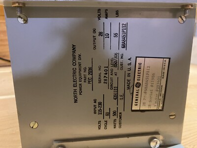 #ad NORTH ELECTRIC COMPANY POWER SUPPLY PEC 2936 115 230 AC $60.00