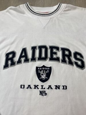 Vintage NFL Oakland Raiders Football Long Sleeve Jersey Shirt