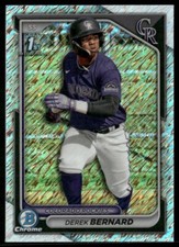 2024 Bowman Chrome Prospects Shimmer Refractor Derek Bernard #BCP-225 GS1