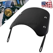 Motorcycle  5-7'' Headlight Windshield Windscreen Deflectors Universal For Honda